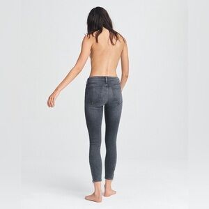 Rag & bone Cate Mid-Rise Skinny - Abbey Road Slim Fit Ankle Grey Jean